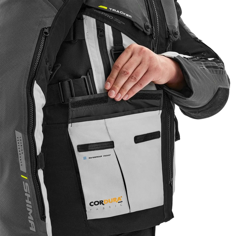 Bunda na motorku Shima Tracker sivá