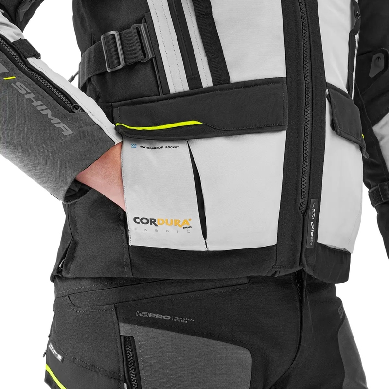 Bunda na motorku Shima Tracker sivá