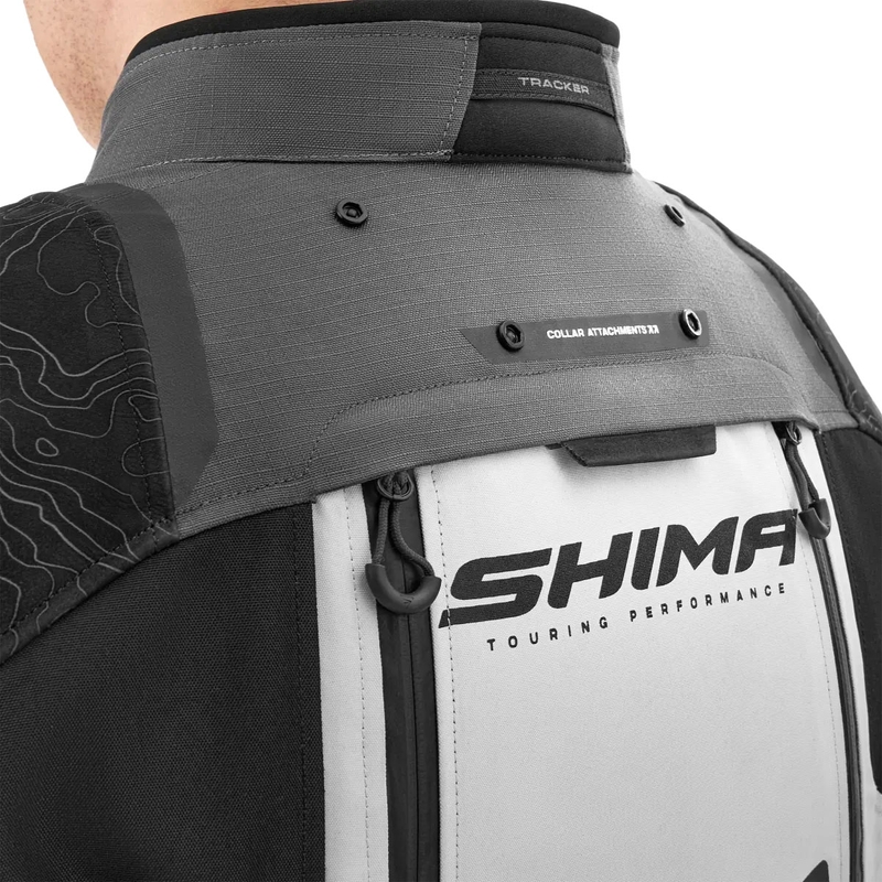 Bunda na motorku Shima Tracker sivá