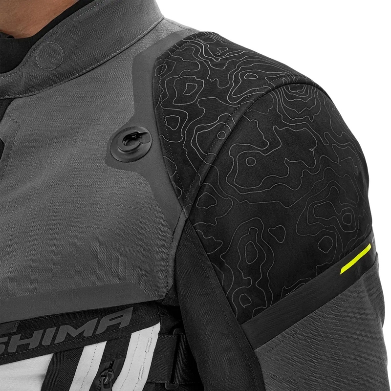 Bunda na motorku Shima Tracker sivá