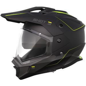 Enduro helma na motorku Shot Trek Max Vision Rally matná čierno-fluo žltá