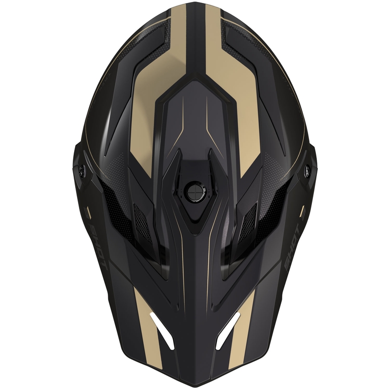 Enduro helma na motorku Shot Trek Max Vision Rally lesklá čierno-piesková