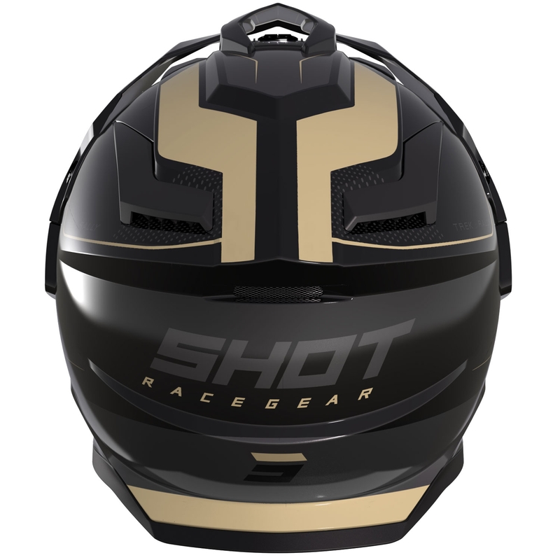 Enduro helma na motorku Shot Trek Max Vision Rally lesklá čierno-piesková