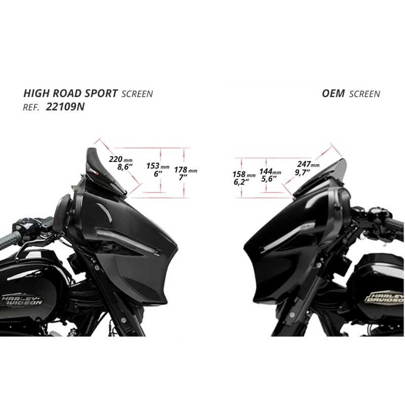 Plexi štít PUIG HIGH-ROAD SPORT dymové