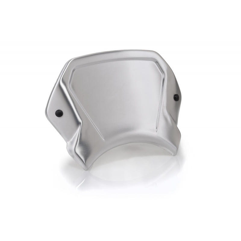 Plexi na motorku PUIG FRONTAL PLATE strieborná aluninium