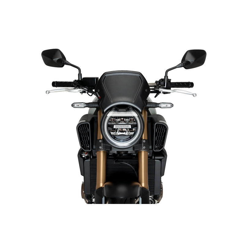 Plexi na motorku PUIG FRONTAL PLATE strieborná aluninium