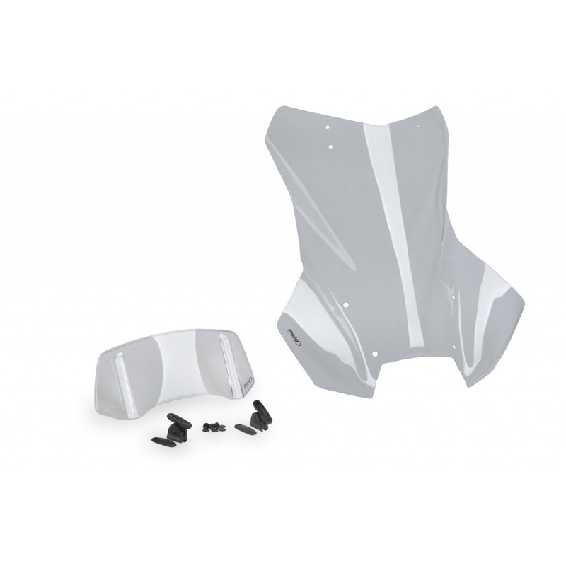 Plexi na motorku PUIG TOURING PLUS WITH VISOR priehľadné