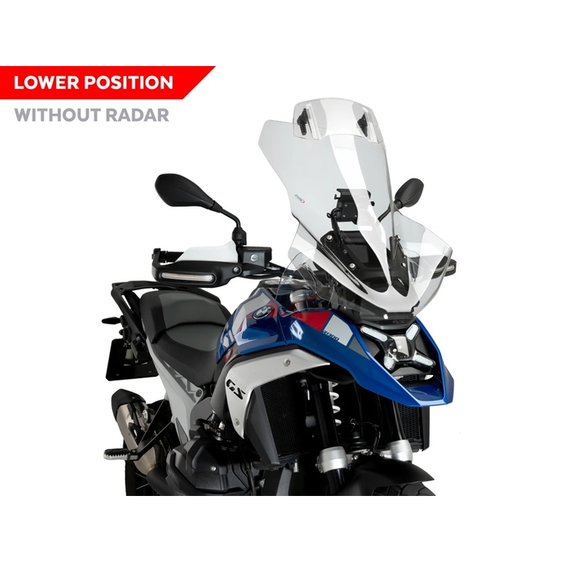 Plexi na motorku PUIG TOURING PLUS WITH VISOR priehľadné