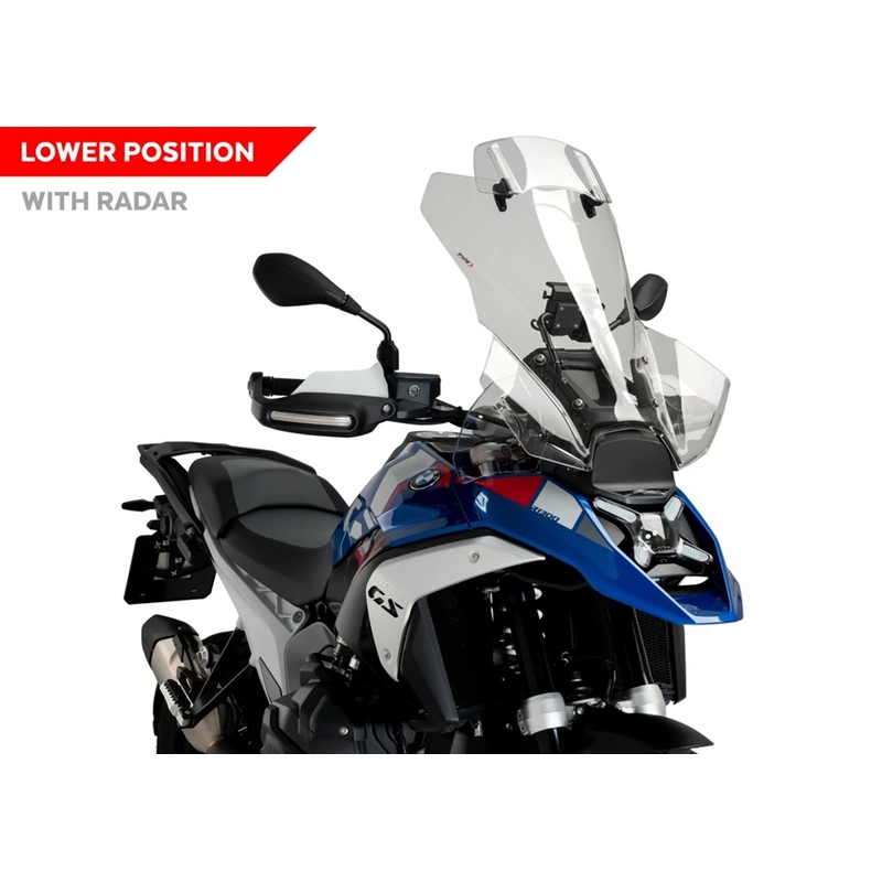 Plexi na motorku PUIG TOURING PLUS WITH VISOR priehľadné