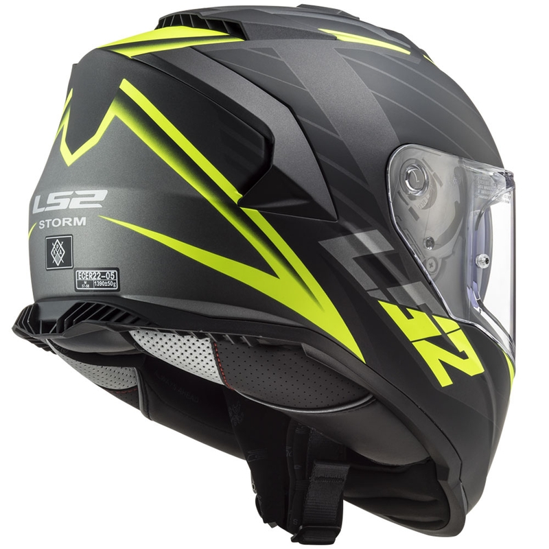Integrálna prilba na motorku LS2 FF800 Storm II Nerve čierno-fluo žltá