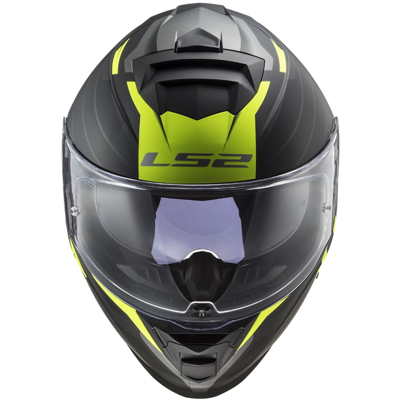 Integrálna prilba na motorku LS2 FF800 Storm II Nerve čierno-fluo žltá