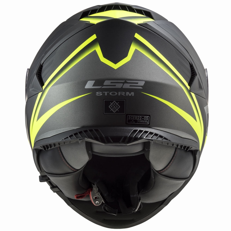 Integrálna prilba na motorku LS2 FF800 Storm II Nerve čierno-fluo žltá