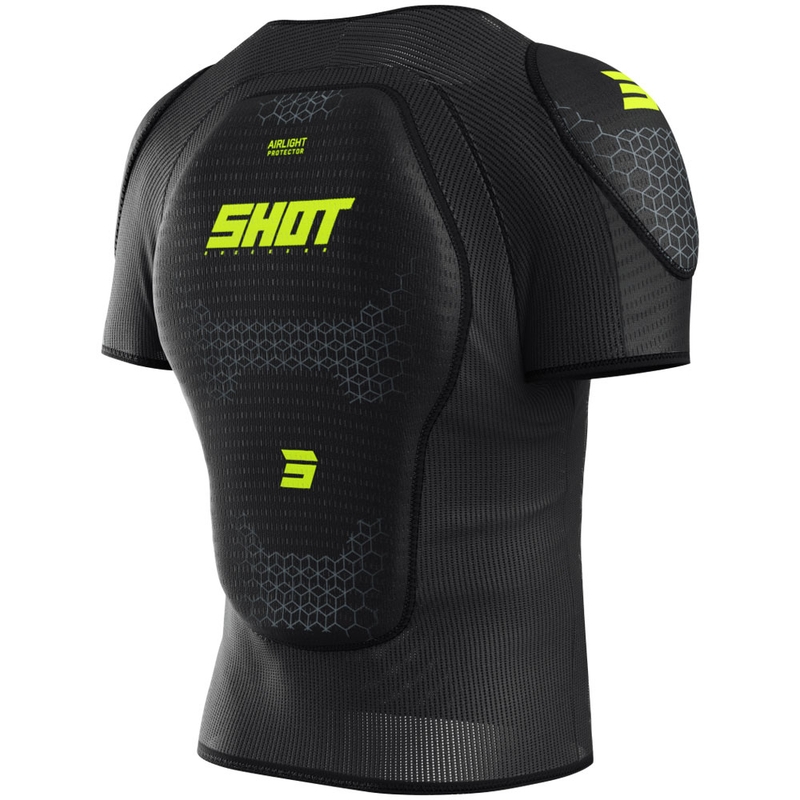 Chránič tela Shot Airlight T-Shirt čierno-fluorescenčno žltý