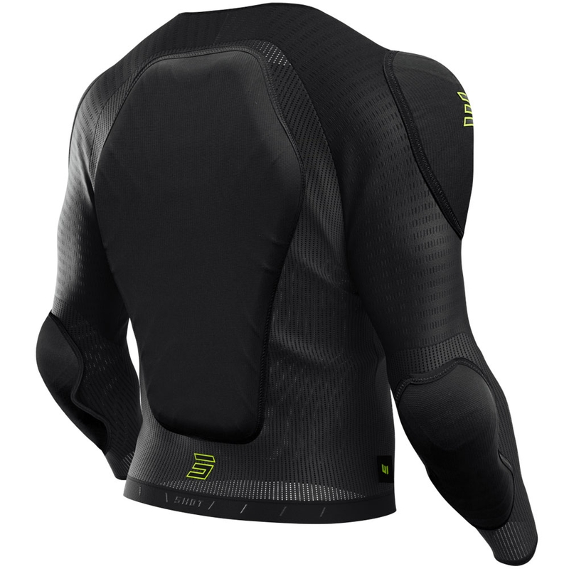 Chránič tela Shot Vest Prime čierno-fluo žltý