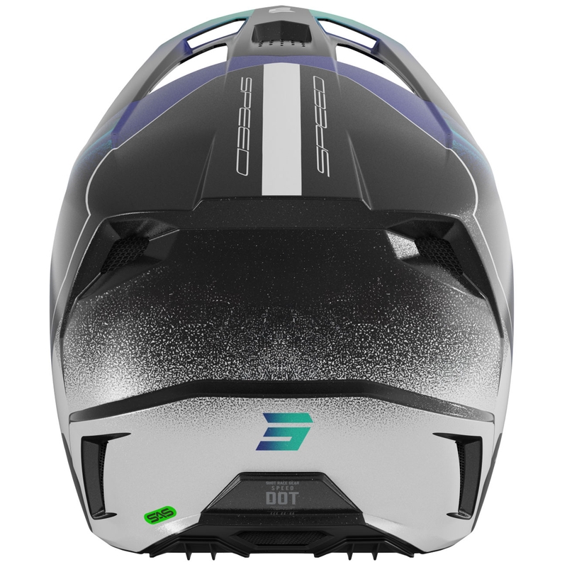 Detská motokrosová prilba Shot Speed ​​Olymp perletovo modrá