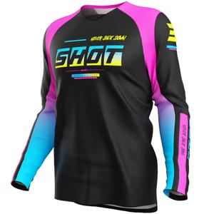 Detský motokrosový dres Shot Draw Block ružový