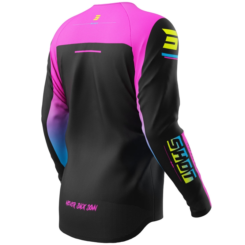 Detský motokrosový dres Shot Draw Block ružový