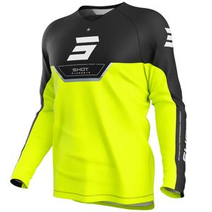 Detský motokrosový dres Shot Draw Daytona fluo žltý
