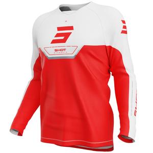 Detský motokrosový dres Shot Draw Daytona červený