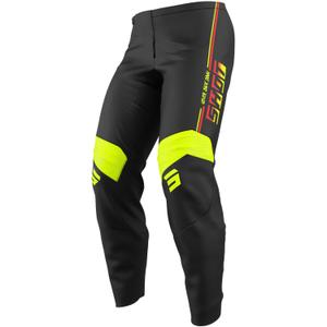 Detské motokrosové nohavice Shot Draw Block fluo žlté