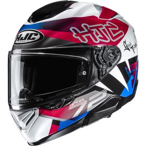 Integrálna helma na motorku HJC RPHA 72 Goldy MC21 bielo-červeno-modrá