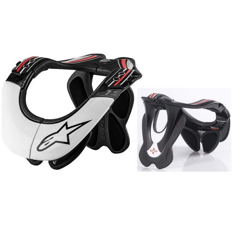 Chránič krčnej chrbtice Alpinestars BNS Pro čierno-bielo-červený