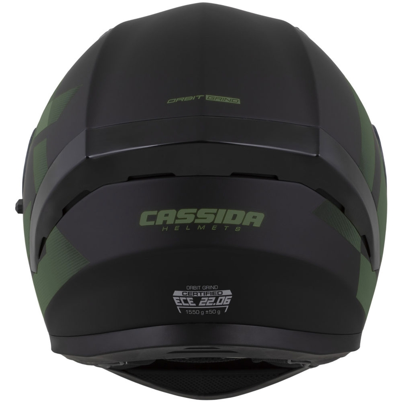 Integrálna helma na motorku Cassida Orbit Grind matná čierno-tmavo zelená
