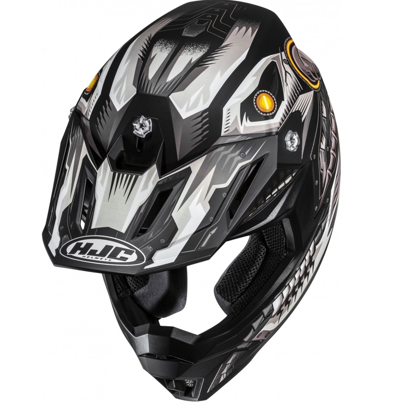 Motokrosová prilba HJC C50 Mecha Beast MC5SF čierno-šedá
