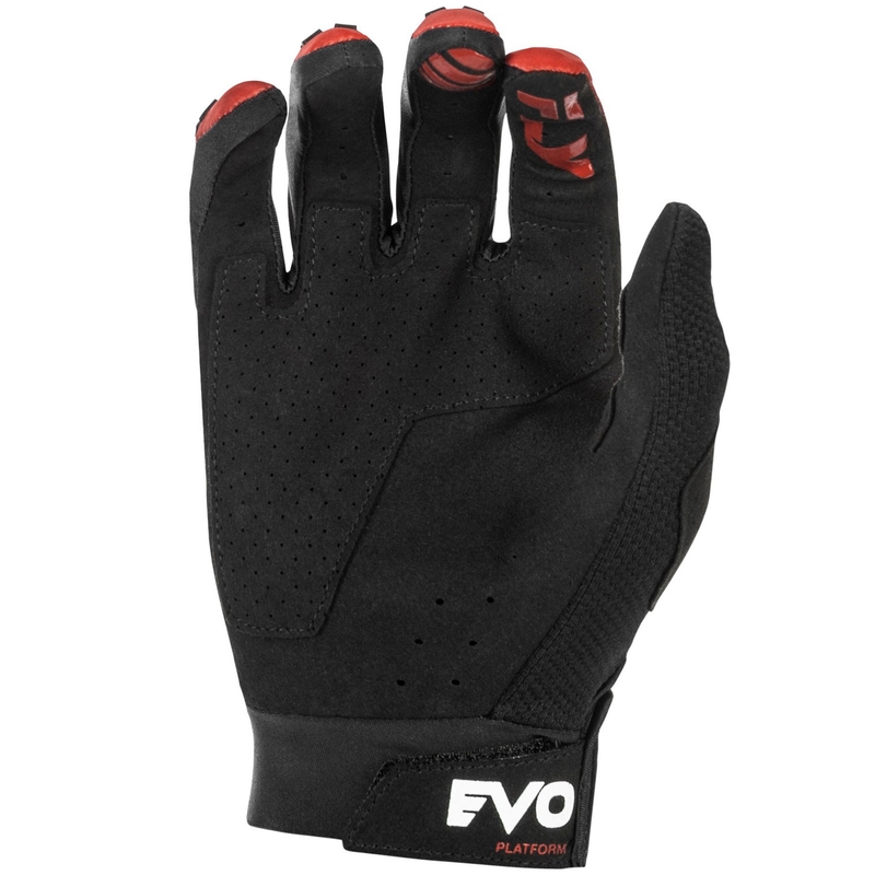 Motokrosové rukavice FLY Racing Evolution DST červeno-čierno-šedé
