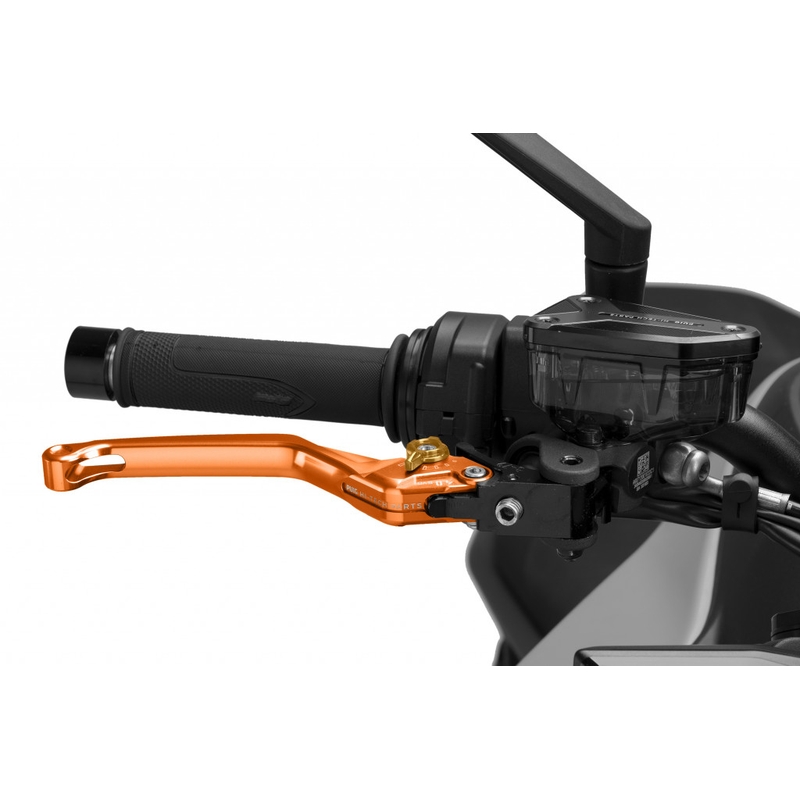 Páčka brzdy bez adaptéra PUIG 4.0 dlhé oranžová/zlatá