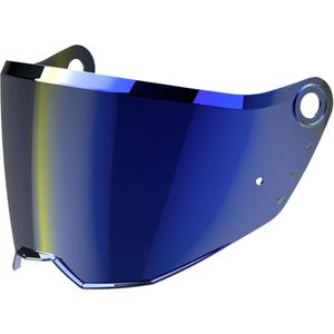 Plexi pre helmy Airoh Commander 2 modré zrkadlové