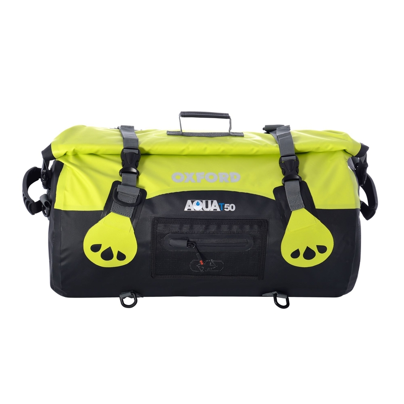 Vak odolný proti vode Oxford Aqua50 Roll Bag čierno-fluorescenčno žltý