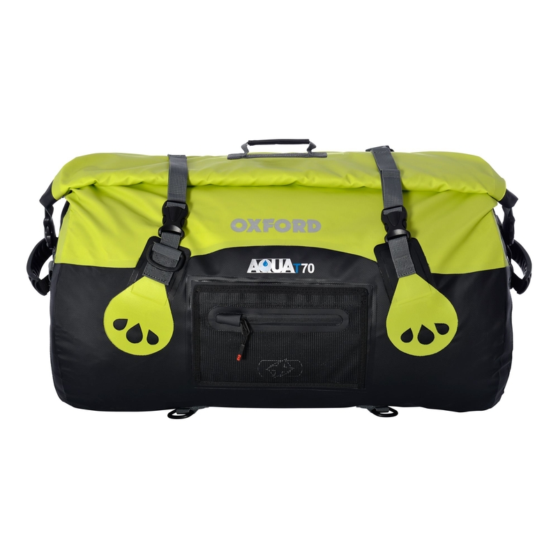 Vodotesný vak Oxford Aqua70 Roll Bag čierno-fluo žltý