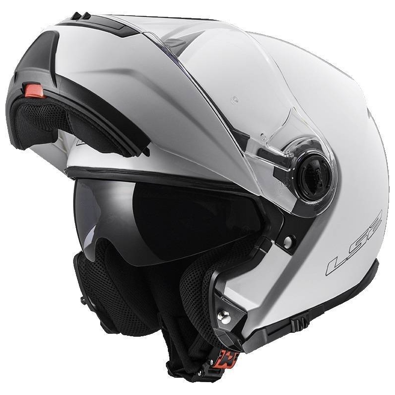 Odklápacia prilba na motocykel LS2 FF325 Strobe biela výpredaj