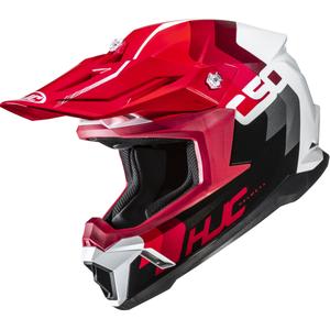 Motokrosová prilba HJC C50 Primal MC1 čierno-červeno-biela