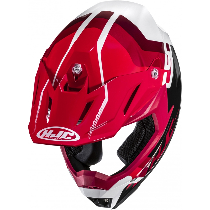 Motokrosová prilba HJC C50 Primal MC1 čierno-červeno-biela