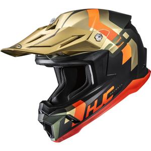 Motokrosová prilba HJC C50 Primal MC6HSF čierno-zlato-oranžová