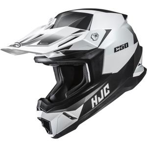 Motokrosová prilba HJC C50 Slide MC10SF čierno-biela