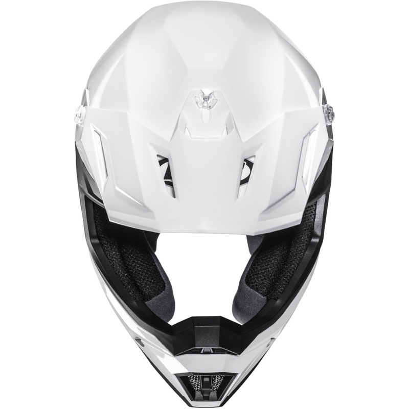 Motokrosová prilba HJC C50 Solid perleťovo biela