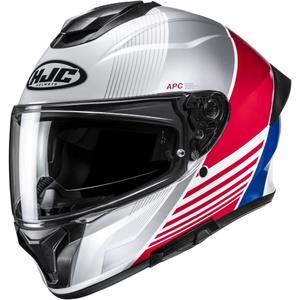 Integrálna helma na motorku HJC C71 Morix MC21 bielo-červeno-modrá