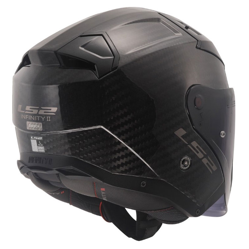 Otvorená prilba na motorku LS2 OF603 Infinity II Carbon-06 čierna lesklá