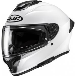 Integrálna helma na motorku HJC C71 Solid perleťovo biela