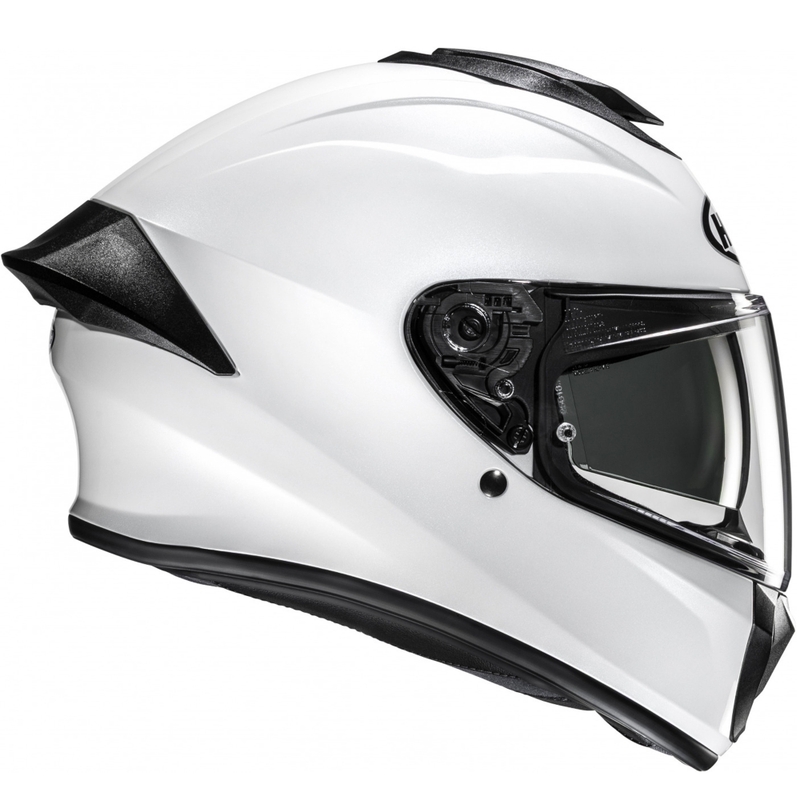 Integrálna helma na motorku HJC C71 Solid perleťovo biela