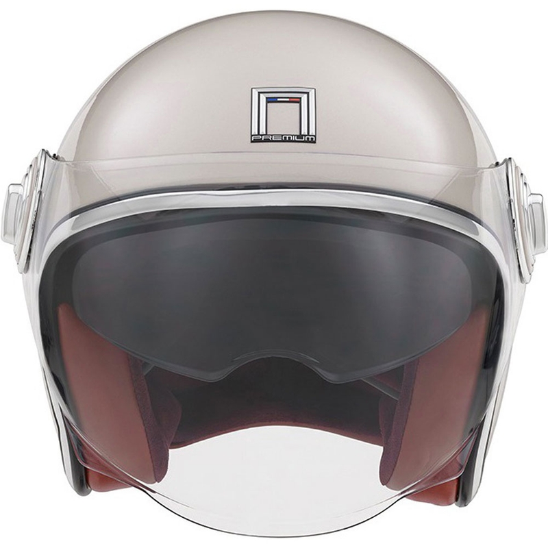 Otvorená prilba NOX PREMIUM Heritage champagne ružová