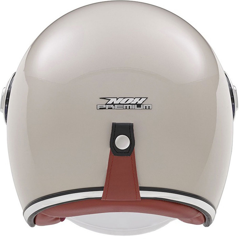 Otvorená prilba NOX PREMIUM Heritage champagne ružová