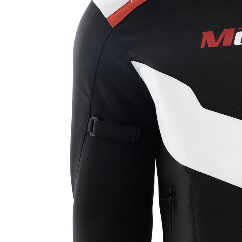Dámska bunda na motorku Motozem Team 2 čierno-biela