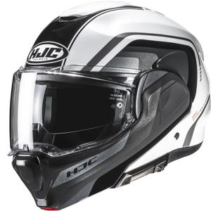 Preklápacia helma na motorku HJC F100 Reff MC1 čierno-biela