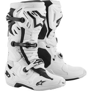 Čižmy na motocykel Alpinestars Tech 10 Supervented Perforované biele