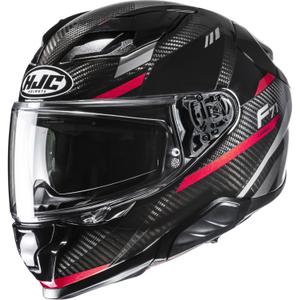 Integrálna helma na motorku HJC F71 CARBON Esira MC1 čierno-červená