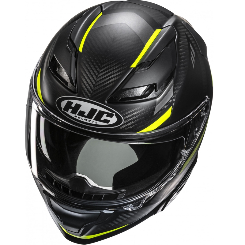 Integrálna helma na motorku HJC F71 CARBON Esira MC3HSF čierno-fluo žltá